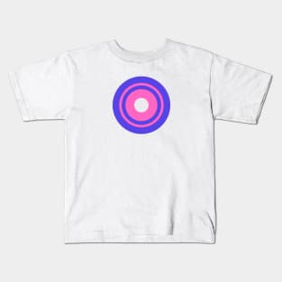 pink purple round shape illustration Kids T-Shirt